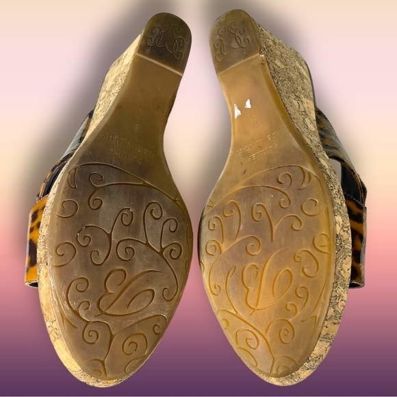 Brighton Leopard Print Wedge Sandals - Picture 11 of 16